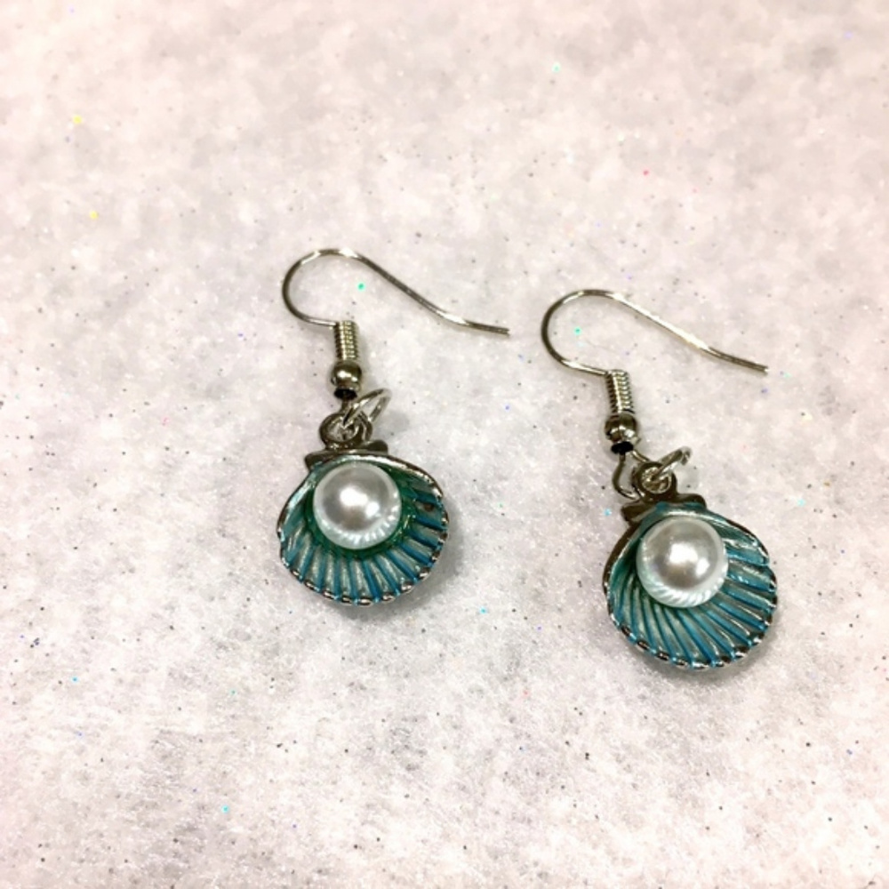 Shell & Faux Pearl Earrings